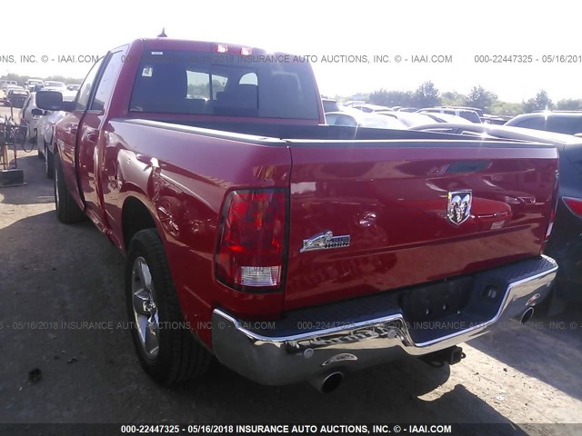 1C6RR6GT2JS105183 - 2018 RAM 1500 SLT RED photo 3