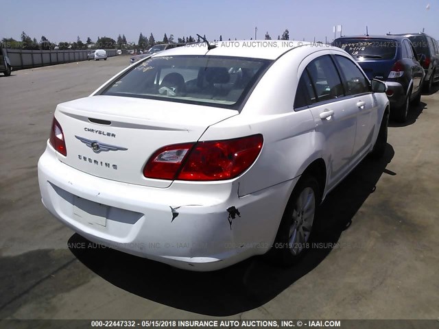 1C3CC5FB4AN140328 - 2010 CHRYSLER SEBRING LIMITED WHITE photo 4