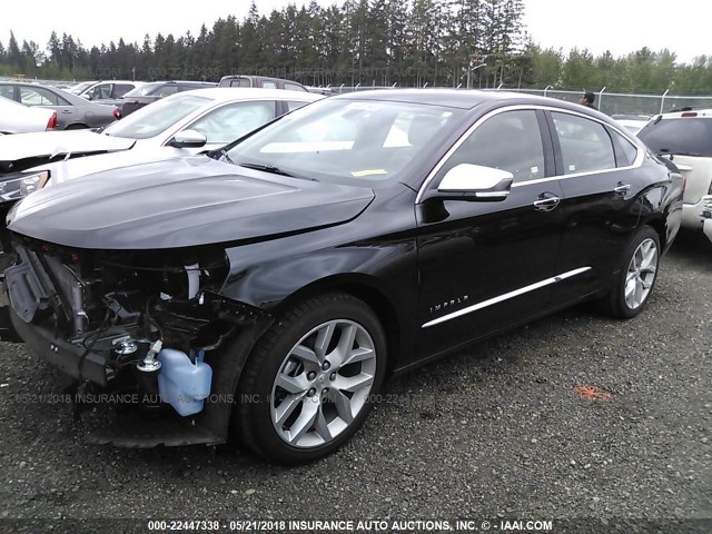 2G1125S33J9152695 - 2018 CHEVROLET IMPALA PREMIER Սև լուսանկար 2