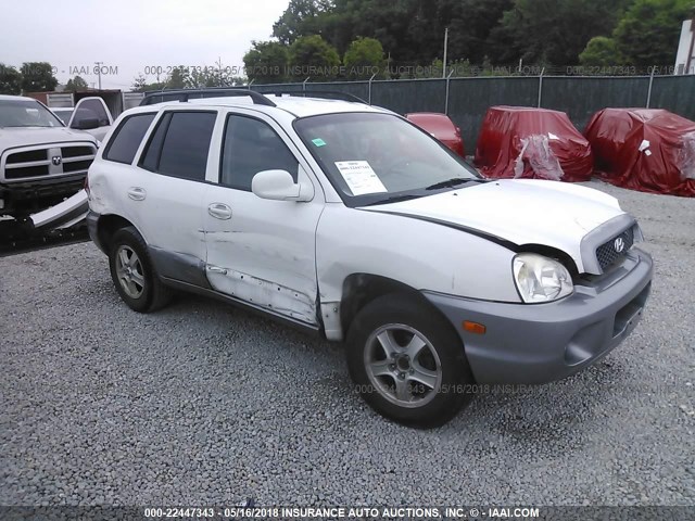 KM8SB12B93U520391 - 2003 HYUNDAI SANTA FE GL WHITE photo 1