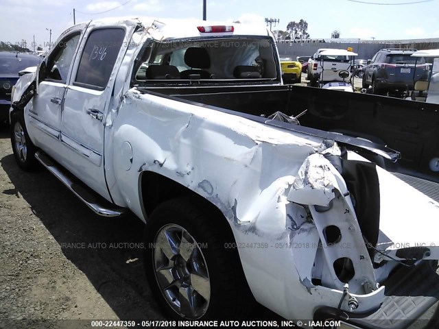 3GCPCSE02BG392911 - 2011 CHEVROLET SILVERADO C1500 LT WHITE photo 6