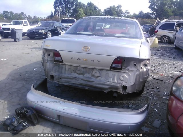 4T1BG12K0TU779630 - 1996 TOYOTA CAMRY DX/LE/XLE GOLD photo 6