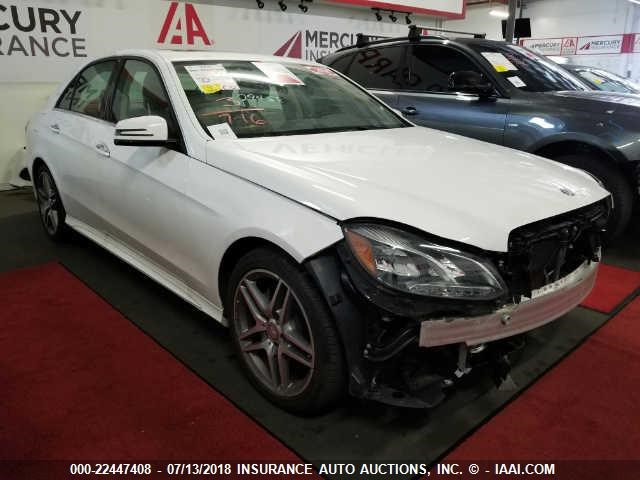 WDDHF5KB7GB261465 - 2016 MERCEDES-BENZ E 350 WHITE photo 1