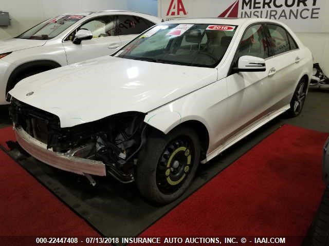 WDDHF5KB7GB261465 - 2016 MERCEDES-BENZ E 350 WHITE photo 2