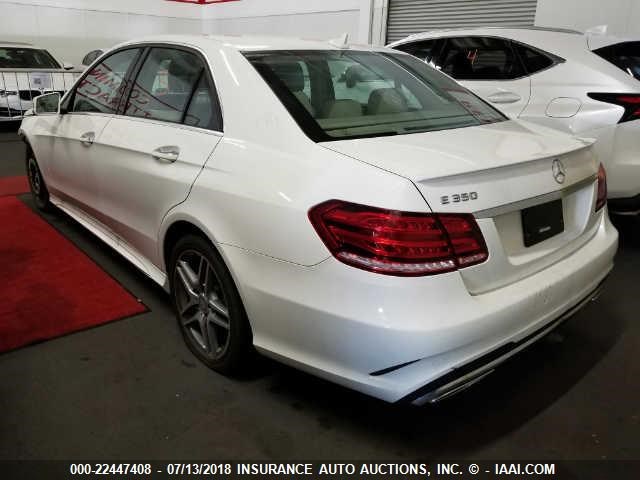WDDHF5KB7GB261465 - 2016 MERCEDES-BENZ E 350 WHITE photo 3
