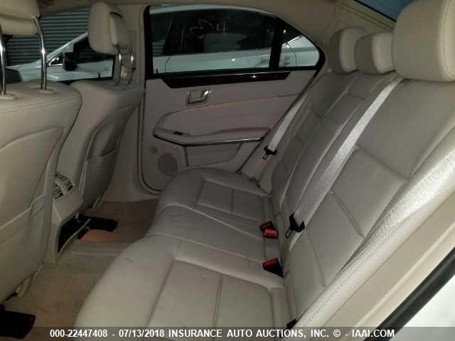 WDDHF5KB7GB261465 - 2016 MERCEDES-BENZ E 350 WHITE photo 8