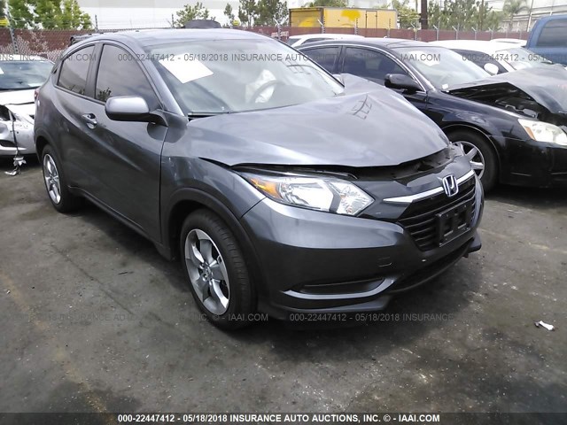 3CZRU5H32HG706959 - 2017 HONDA HR-V LX GRAY photo 1