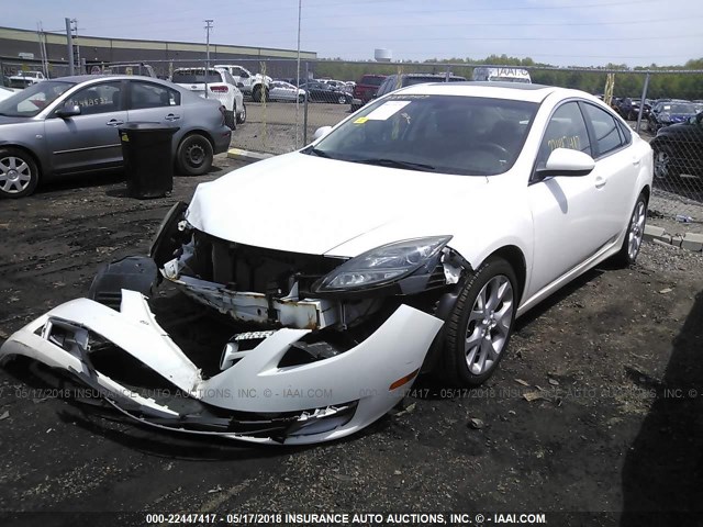 1YVHP82B995M28199 - 2009 MAZDA 6 S WHITE photo 2