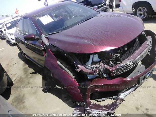 1HGCR2F51HA158128 - 2017 HONDA ACCORD SPORT BURGUNDY photo 1