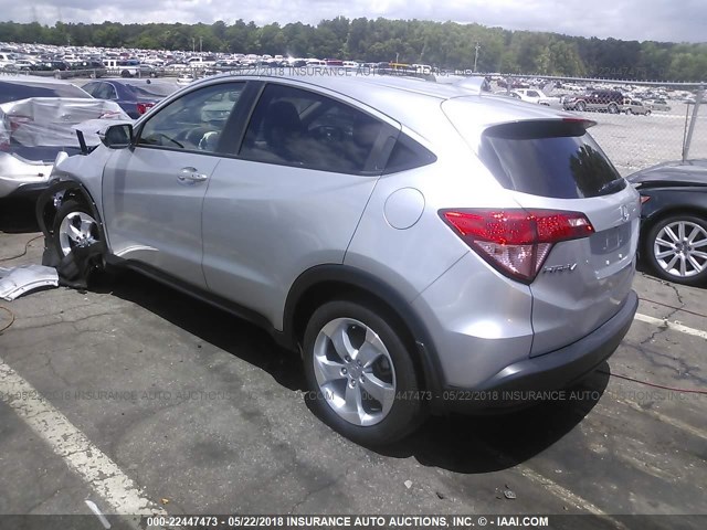 3CZRU5H57GM714377 - 2016 HONDA HR-V EX SILVER photo 3