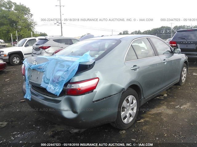 4T1BE46K87U680299 - 2007 TOYOTA CAMRY NEW GENERAT CE/LE/XLE/SE GREEN photo 4