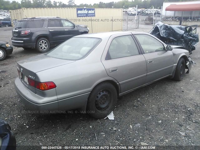 4T1BG22KX1U104550 - 2001 TOYOTA CAMRY CE/LE/XLE BEIGE photo 4