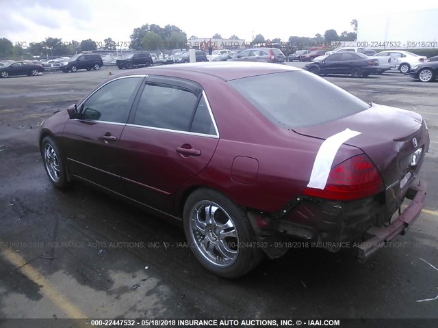 1HGCM56307A036213 - 2007 HONDA ACCORD SE RED photo 3