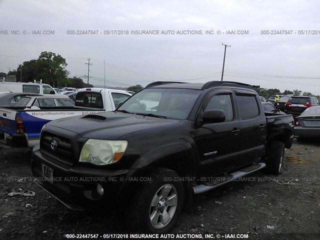 5TELU42NX6Z305063 - 2006 TOYOTA TACOMA DOUBLE CAB BLACK photo 2