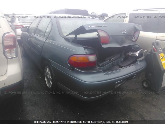 1G1NE52M1WY105671 - 1998 CHEVROLET MALIBU LS 浅蓝色 照片 3