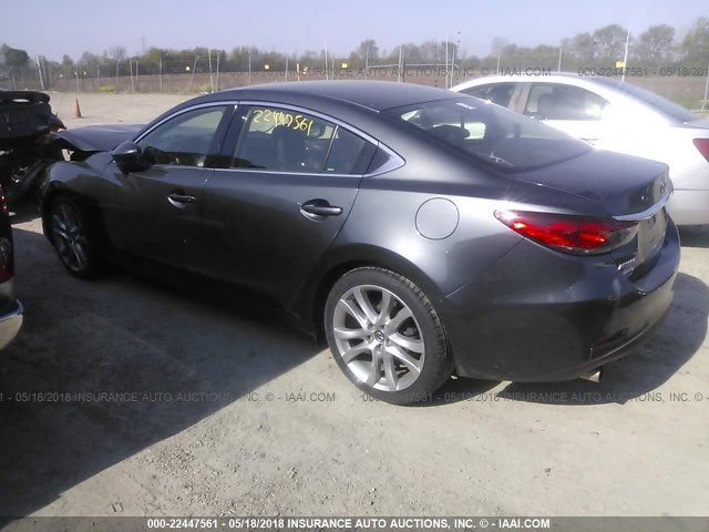 JM1GJ1V69E1114255 - 2014 MAZDA 6 TOURING GRAY photo 3