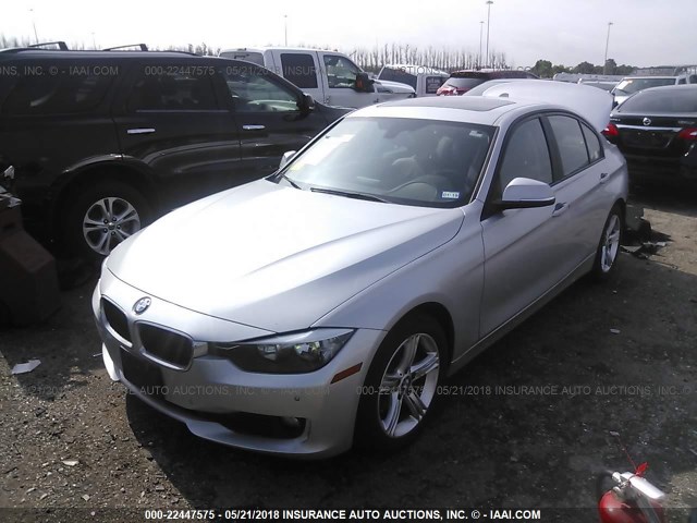 WBA3D3C55EK154299 - 2014 BMW 328 D SILVER photo 2