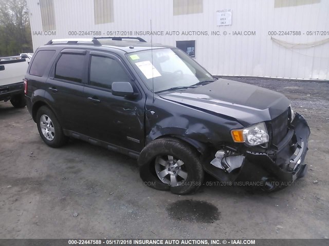 1FMCU94138KC83319 - 2008 FORD ESCAPE LIMITED GRAY photo 1