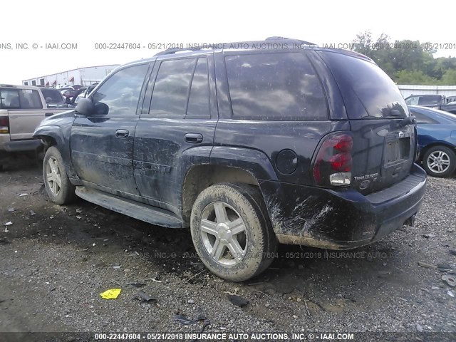 1GNDS13S572261483 - 2007 CHEVROLET TRAILBLAZER LS/LT BLACK photo 3