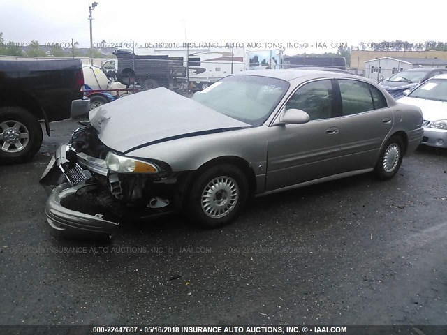 1G4HP54KX14196915 - 2001 BUICK LESABRE CUSTOM BROWN photo 2