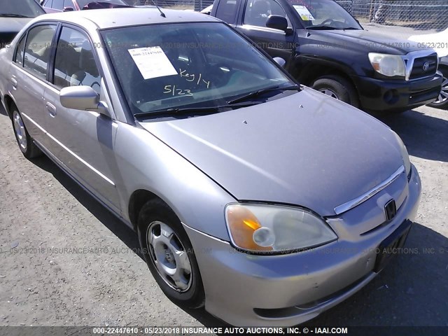 JHMES96633S028110 - 2003 HONDA CIVIC HYBRID SILVER photo 1