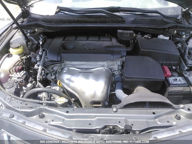 4T1BF3EK7BU656867 - 2011 TOYOTA CAMRY SE/LE/XLE GRAY photo 10