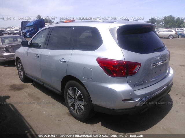 5N1DR2MM4HC648740 - 2017 NISSAN PATHFINDER S/SV/SL/PLATINUM 灰色 照片 3