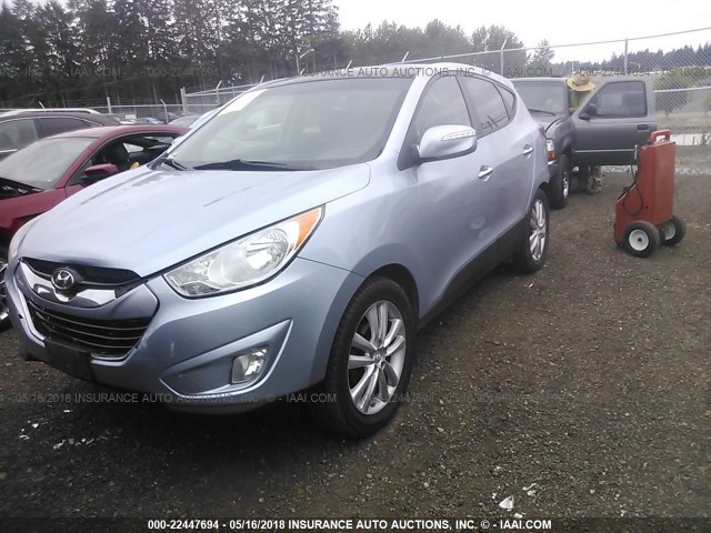 KM8JU3AC3BU157211 - 2011 HYUNDAI TUCSON GLS/LIMITED 浅蓝色 照片 2