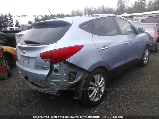 KM8JU3AC3BU157211 - 2011 HYUNDAI TUCSON GLS/LIMITED 浅蓝色 照片 4