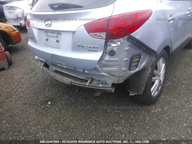 KM8JU3AC3BU157211 - 2011 HYUNDAI TUCSON GLS/LIMITED 浅蓝色 照片 6