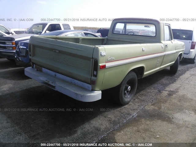 F10GRK65433 - 1971 FORD TRUCK GREEN photo 4