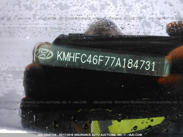 KMHFC46F77A184731 - 2007 HYUNDAI AZERA SE/LIMITED GREEN photo 9