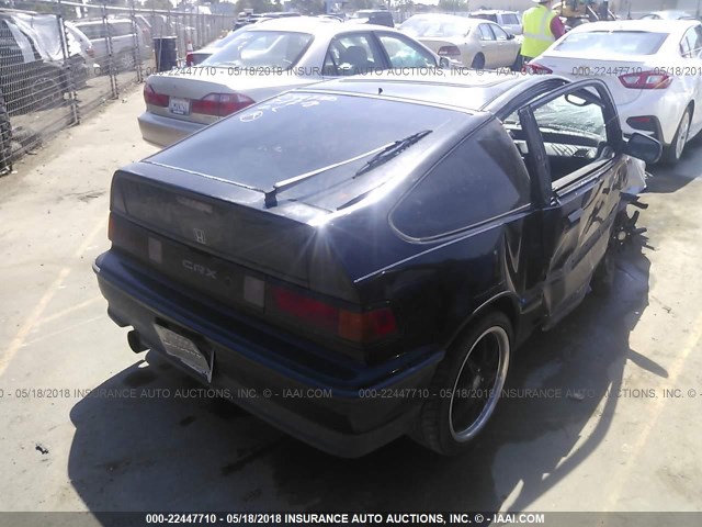 JHMED8350MS021651 - 1991 HONDA CIVIC CRX BLACK photo 4