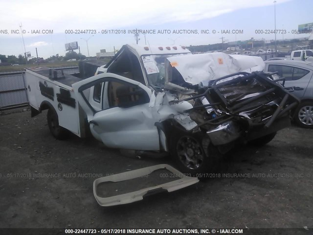 1FDSX35YX8EE36272 - 2008 FORD F350 SRW SUPER DUTY WHITE photo 1