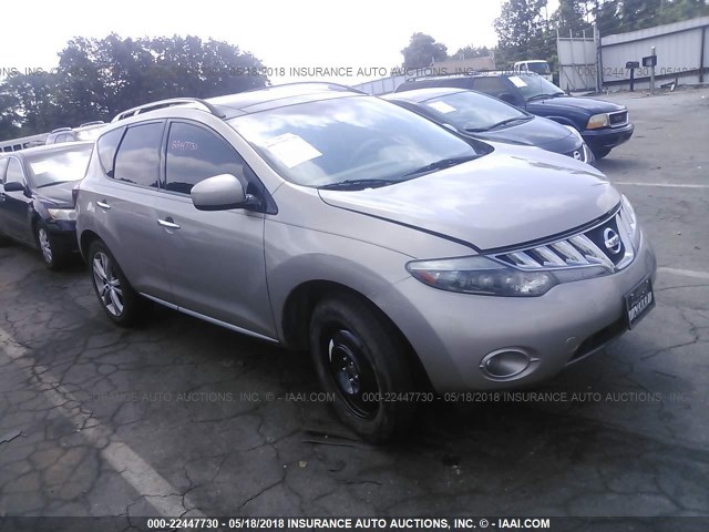 JN8AZ18WX9W148616 - 2009 NISSAN MURANO S/SL/LE GOLD photo 1