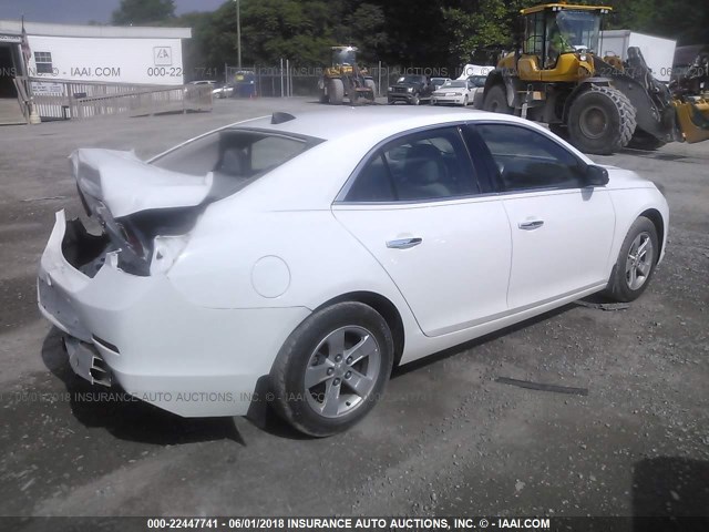 1G11B5SL0EF158760 - 2014 CHEVROLET MALIBU LS WHITE photo 4