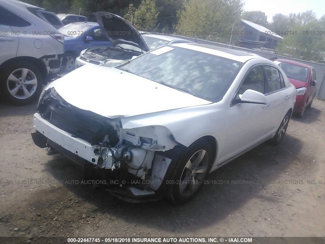 1G1ZC5EU2CF396935 - 2012 CHEVROLET MALIBU 1LT თეთრი ფოტო 2