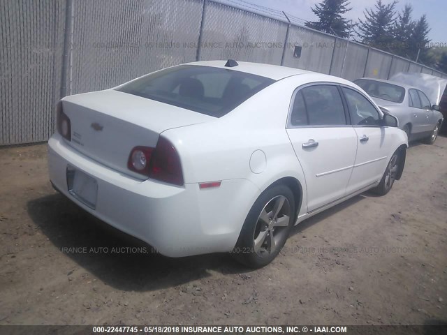 1G1ZC5EU2CF396935 - 2012 CHEVROLET MALIBU 1LT თეთრი ფოტო 4