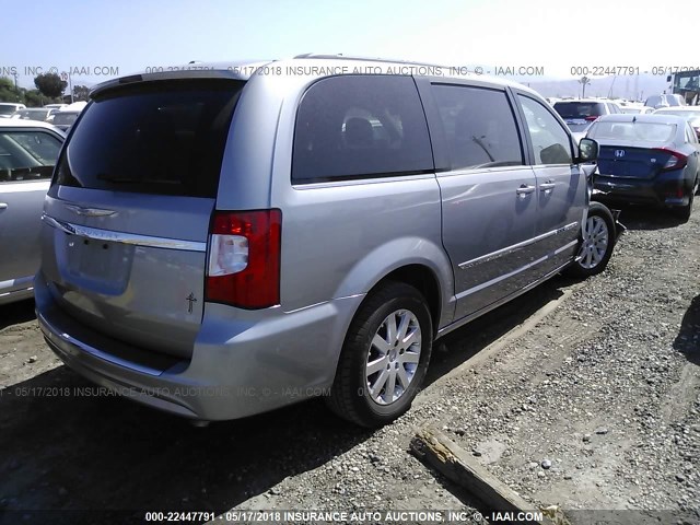 2C4RC1BG2GR268403 - 2016 CHRYSLER TOWN & COUNTRY TOURING SILVER photo 4