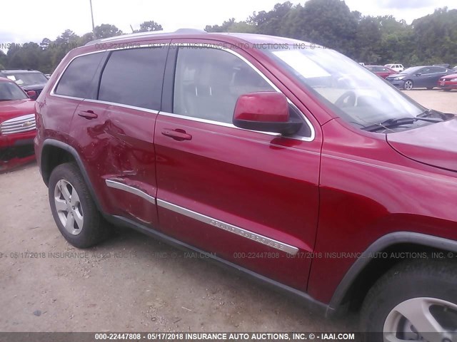 1J4RS4GG8BC539294 - 2011 JEEP GRAND CHEROKEE LAREDO RED photo 6