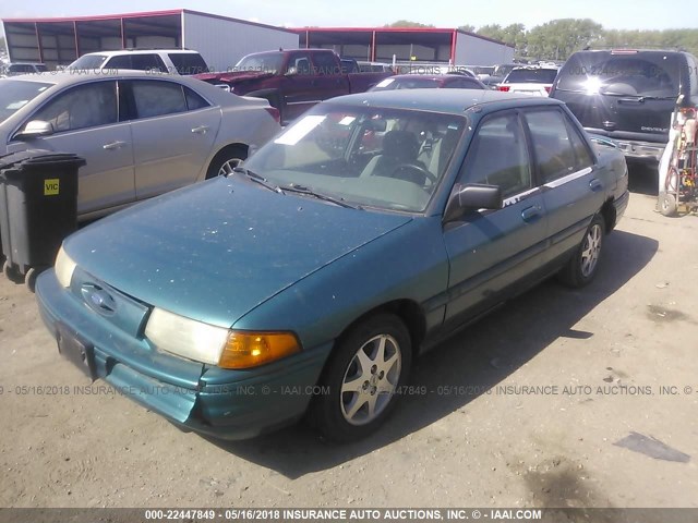 3FASP13J2SR131499 - 1995 FORD ESCORT LX/SPORT GREEN photo 2