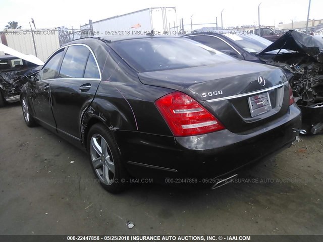 WDDNG7DB9CA419605 - 2012 MERCEDES-BENZ S 550 BLACK photo 3