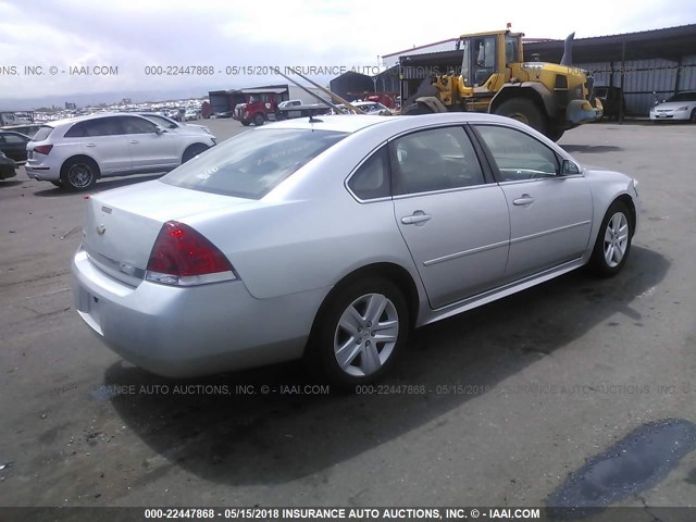 2G1WA5EN3A1200054 - 2010 CHEVROLET IMPALA LS SILVER photo 4