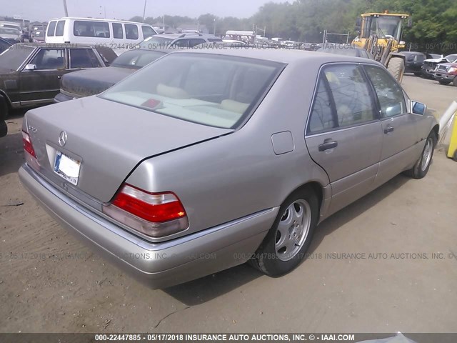 WDBGA43GXWA399240 - 1998 MERCEDES-BENZ S 420 TAN photo 4