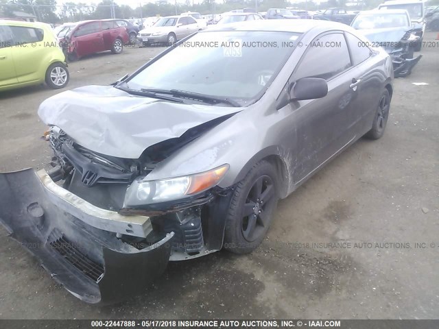 2HGFG11848H528729 - 2008 HONDA CIVIC EX GRAY photo 2