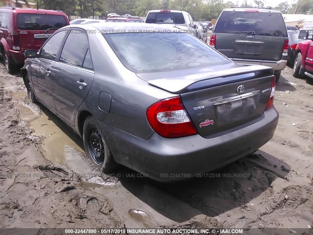 4T1BE32K53U772853 - 2003 TOYOTA CAMRY LE/XLE/SE GRAY photo 3