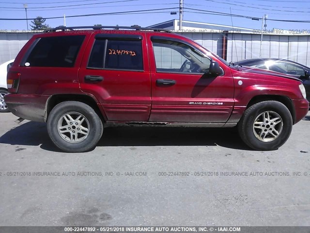 1J4GW48SX4C390422 - 2004 JEEP GRAND CHEROKEE LAREDO/COLUMBIA/FREEDOM 红色 照片 6