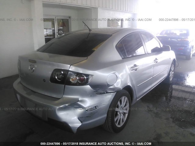 JM1BK32G071663796 - 2007 MAZDA 3 I SILVER photo 6