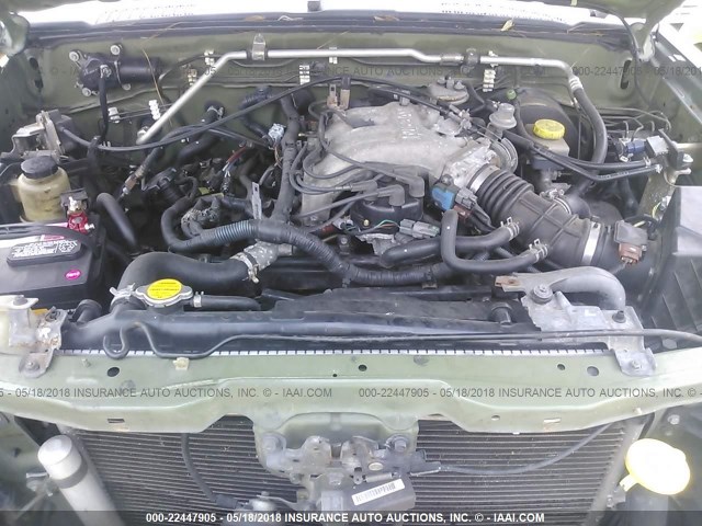 5N1ED28T94C619877 - 2004 NISSAN XTERRA XE/SE GREEN photo 10