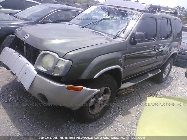 5N1ED28T94C619877 - 2004 NISSAN XTERRA XE/SE GREEN photo 2